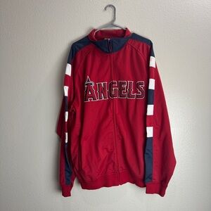 Anaheim Angels Vintage Stitches Track Jacket Size XL
